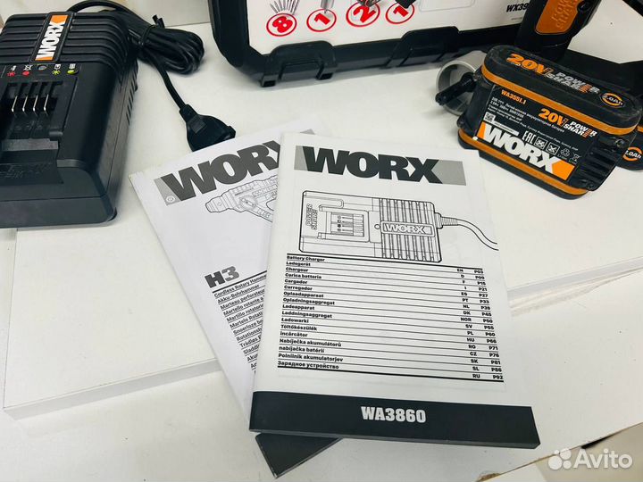 Перфоратор аккумуляторный Worx WX390.1