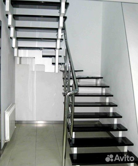 Облицовка бетонных лестниц