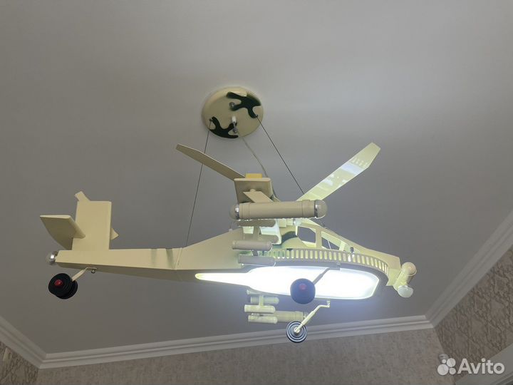 Люстра детская вертолет