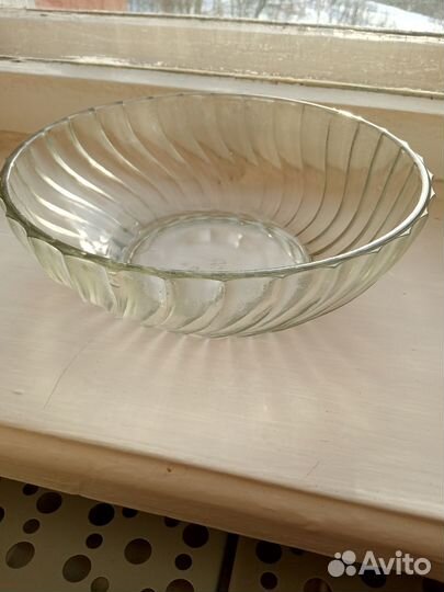 Салатник цветное стекло СССР