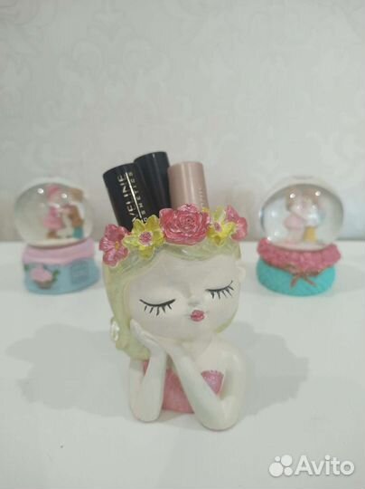 Декоративное кашпо, органайзер из бетона