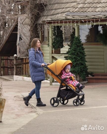 Коляска carrello bravo amber orange новые