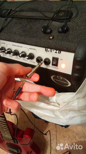 Переходник в комбик Jack 6.3 на 3.5 mini Jack