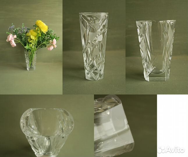 Ваза хрусталь стекло СССР