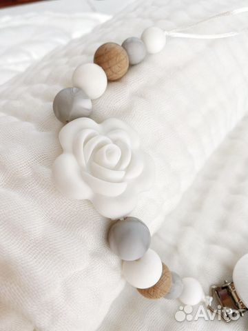 Держатель пустышки, соски White Rose