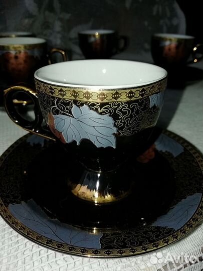 Чашки с блюдцами япония, 5 пар