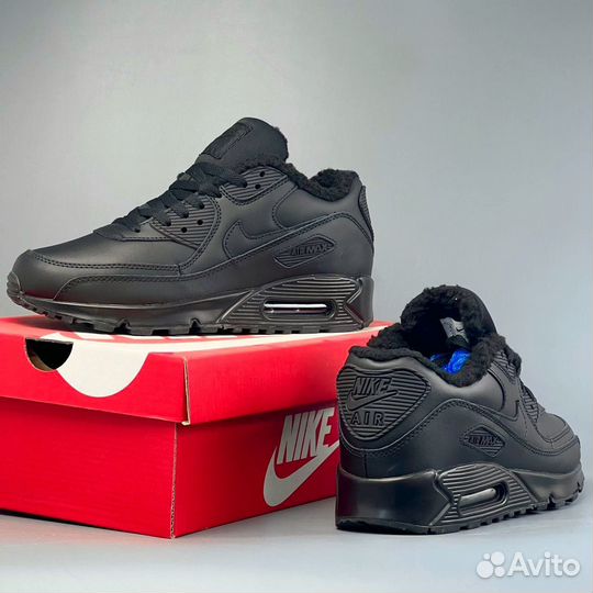 Кроссовки Nike air max 90 зима с мехом