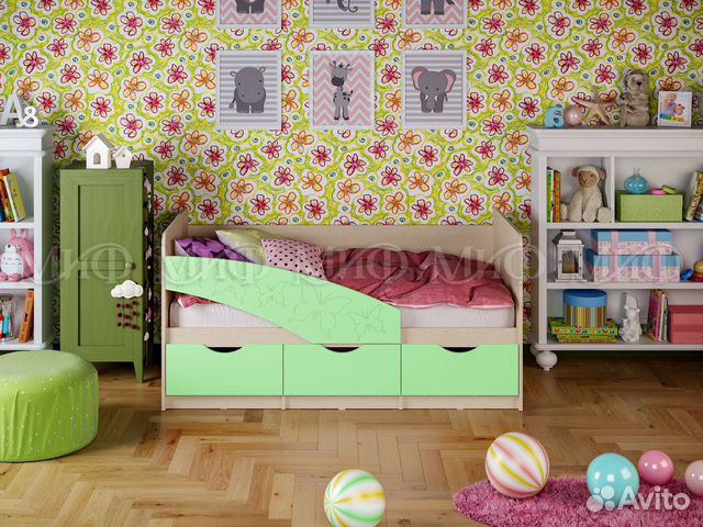 Кровать детская с бортиком