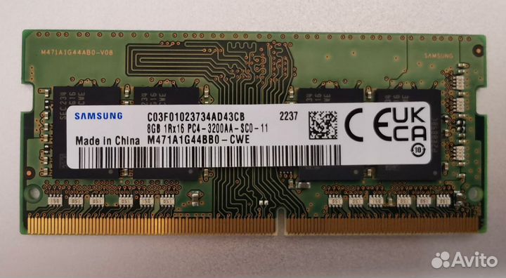 Hynix Samsung 8 / 16 / 32 GB DDR4 SO-dimm