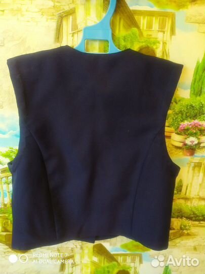 Жилет синий