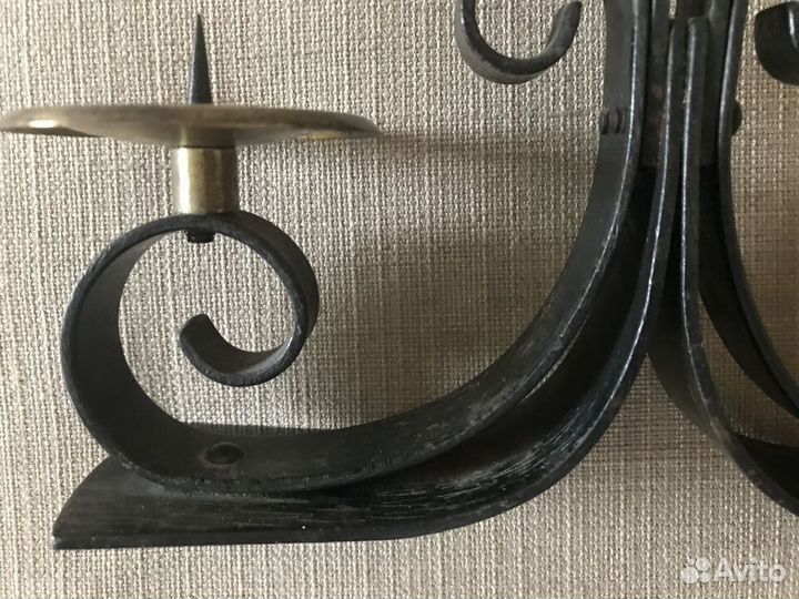 Подсвечник чугунный на три свечи (СССР)