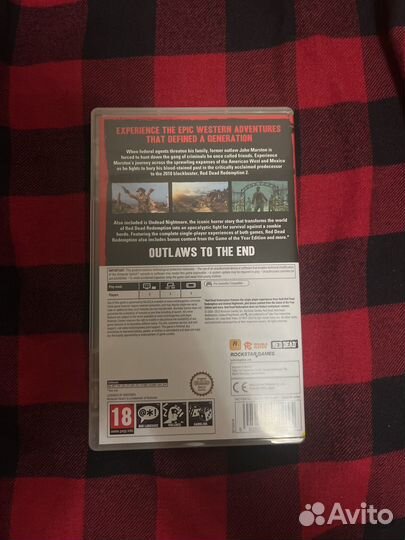 Red dead redemption nintendo switch картридж