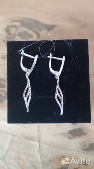 Серьги серебро 925 пробы