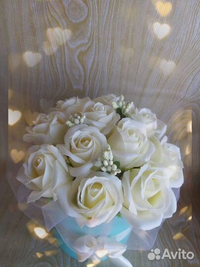 Букет из мыльных роз