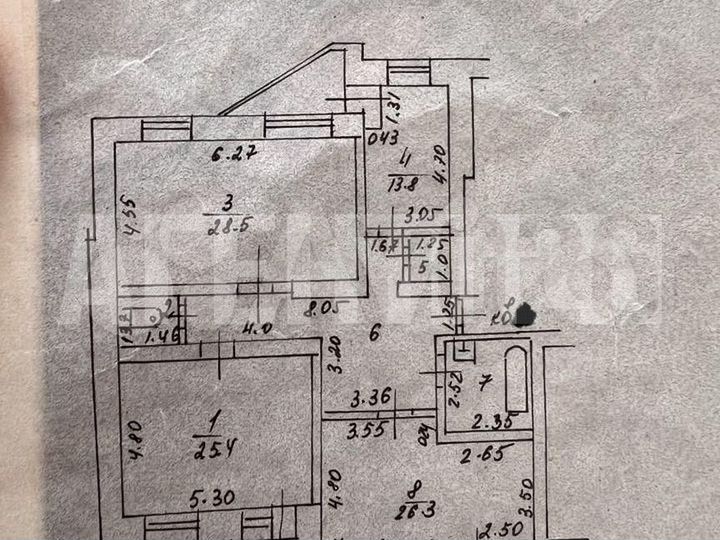 3-к. квартира, 125 м², 3/10 эт.