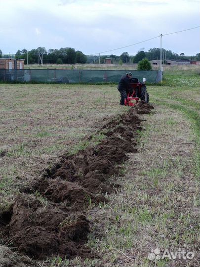 Покос травы, вспашка земли, выравнивание участка