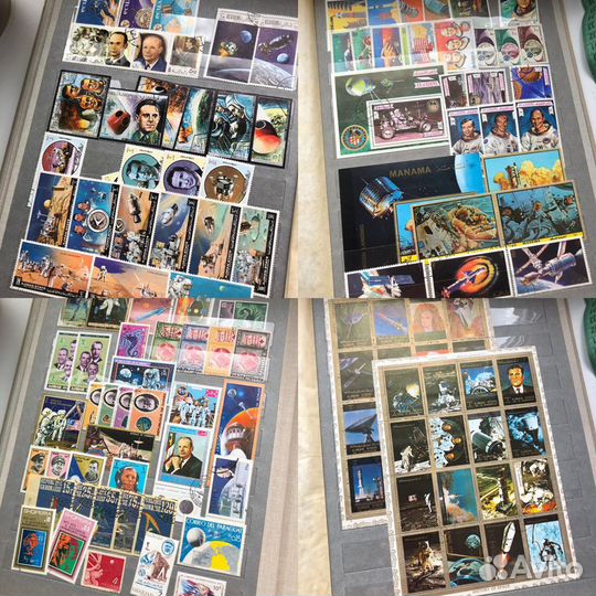 Почтовые марки альбом. Космос