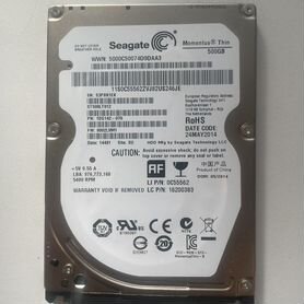 Жесткий диск 2.5" seagate st500lt012