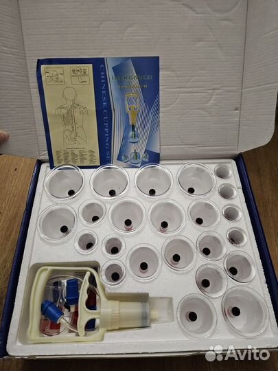 Вакуумные банки для массажа 24 штуки