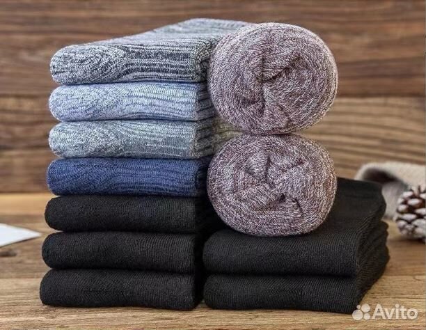 Набор теплых мужских носок. 5 пар