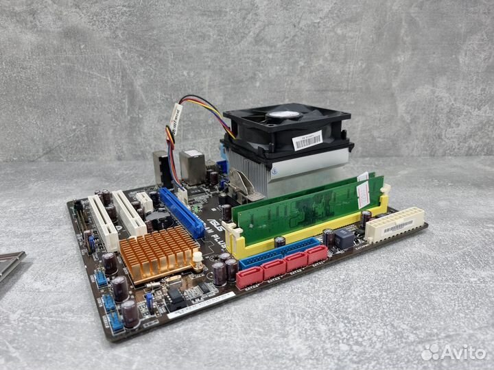 Комплект AM2 M2N68-AM plus 2 ядра 2 гига + 2Gb