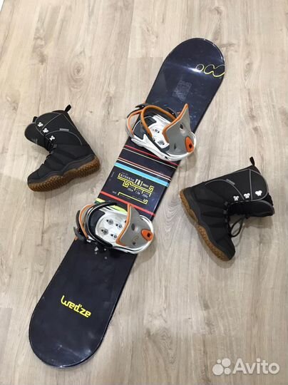 Детский сноуборд комплект