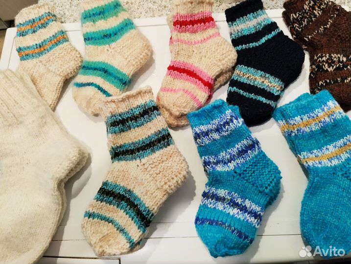 Носки тёплые разные