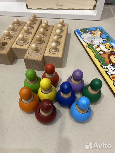 Деревянные игрушки от года