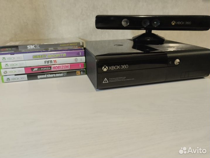 Игровая приставка xbox 360 с играми и кинектом