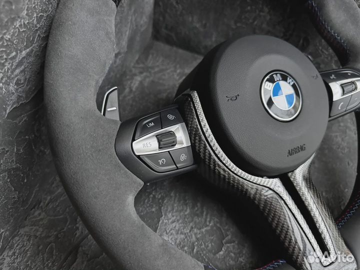 Рули BMW F серии. Строчка, подогрев, карбон Арт У138746937