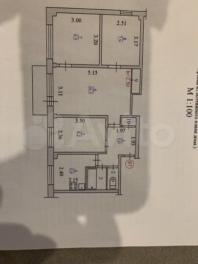 4-к. квартира, 57,8 м², 3/5 эт.