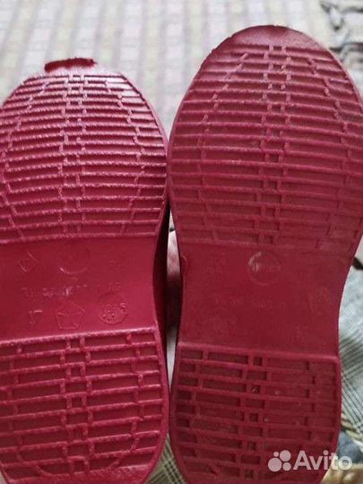 Галоши детские 17 размер новые