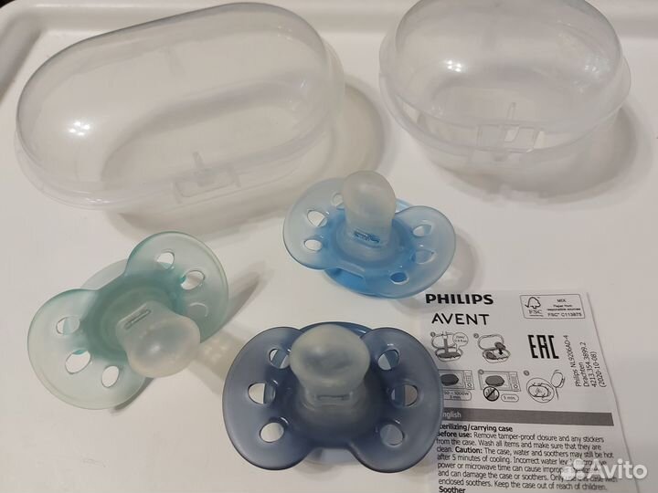Соска-пустышка ultra soft philips avent, 0-6 мес