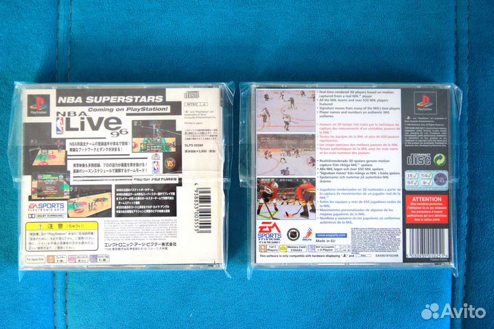 Коллекция игр NHL для PS1, PS2, Xbox 360, PS3