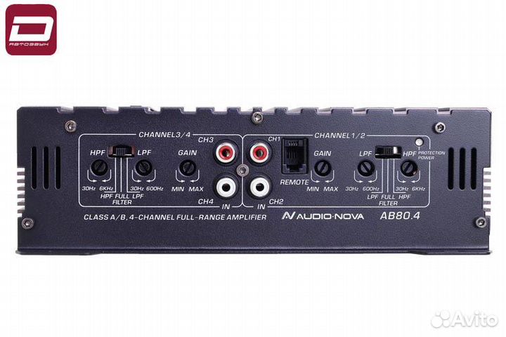 Audio nova AB80.4 4-х канальный усилитель, Clas