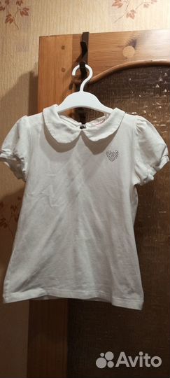 Блузка школьная с коротким рукавом