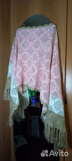 Шаль платок Бохо руч.раб