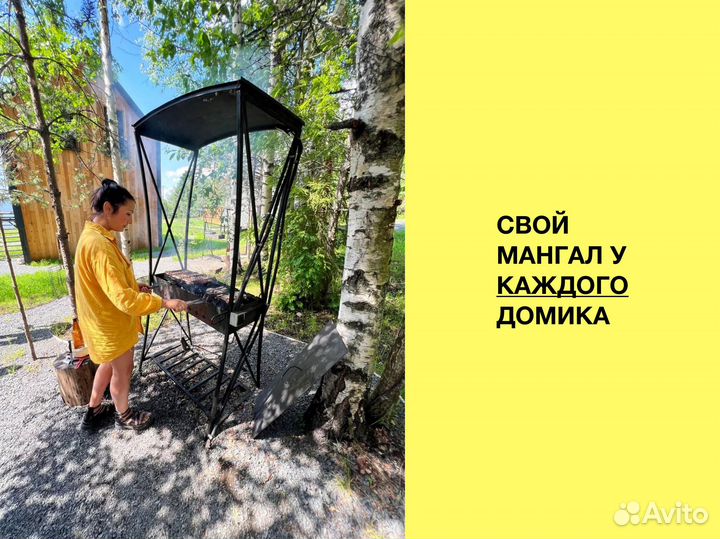 База отдыха в лесу у озера