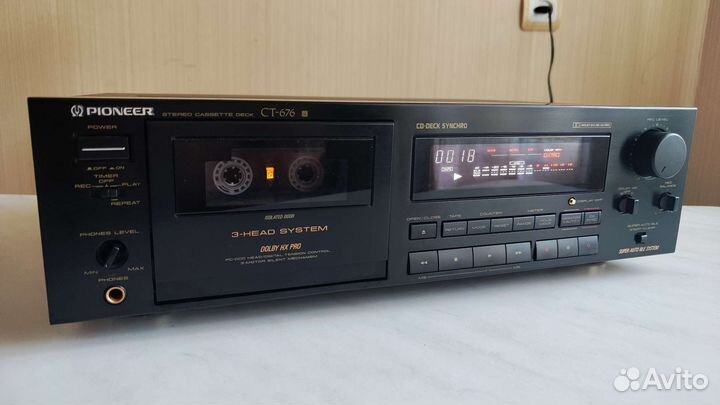 Кассетная дека Pioneer CT 676, 220 В
