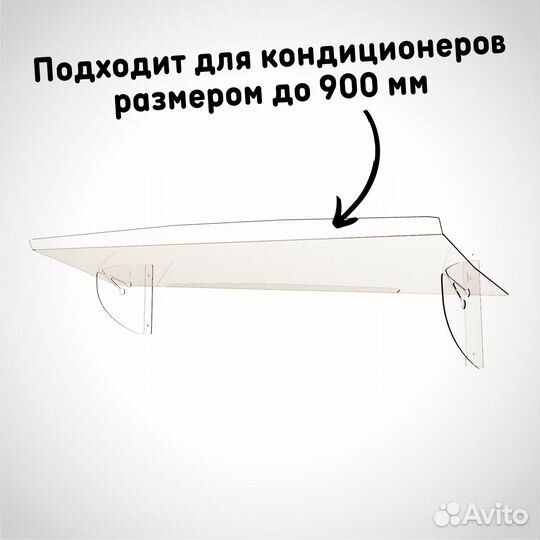 Экран для кондиционера настенный 900 мм