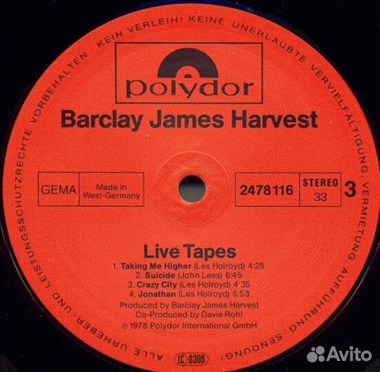 Виниловая пластинка Barclay James Harvest