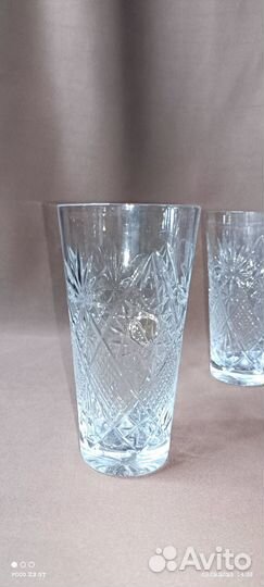 Хрустальные стаканы (набором)