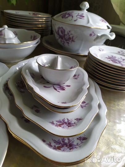 Сервиз столовый 12 персон Чехословакия