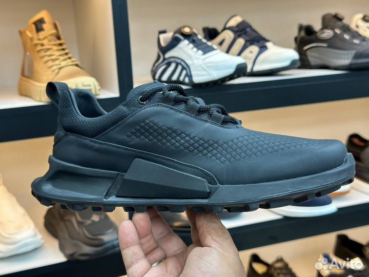 Кроссовки мужские кожаные