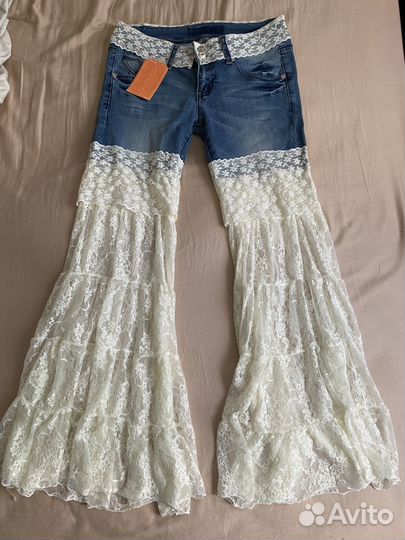 Костюм Джинсы звездные боди жилет италия