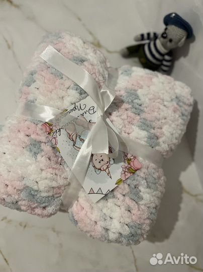 Плед детский плюшевый