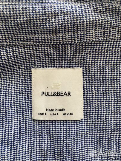 Мужская льняная рубашка Pull&Bear