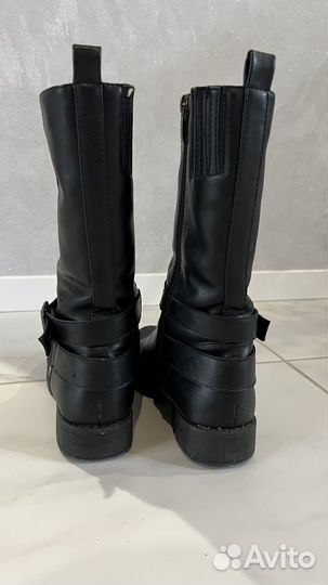 Сапоги зимние, кожаные для девочки