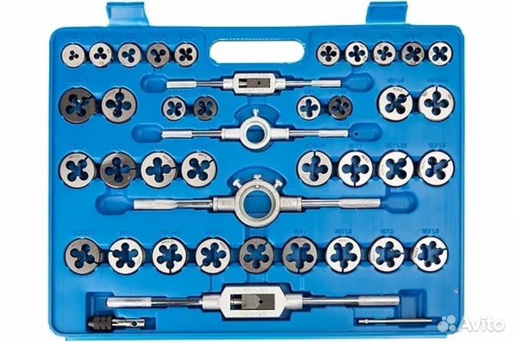 Набор метчиков и плашек метрический 110 пр