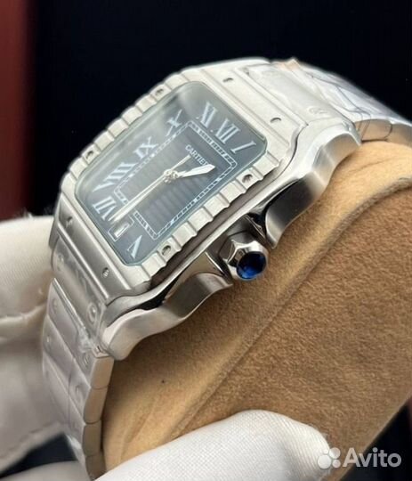 Часы мужские кварцевые с синим циферблатом